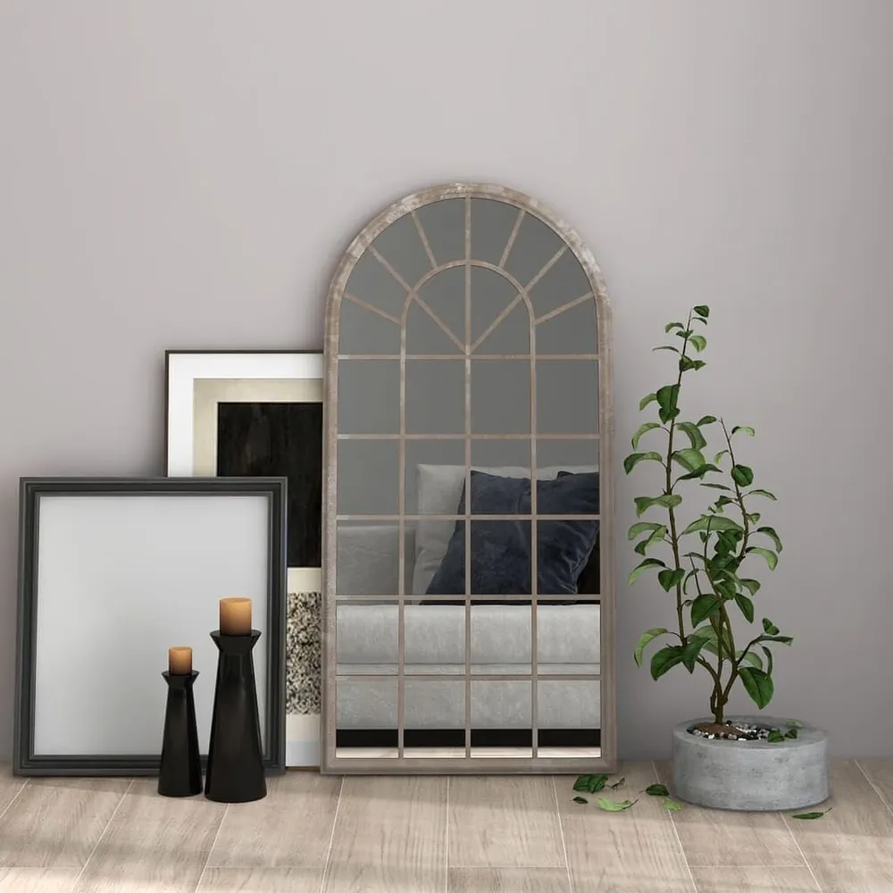 Design de Luxo Espelho em ferro para uso no interior 90x45 cm cor areia