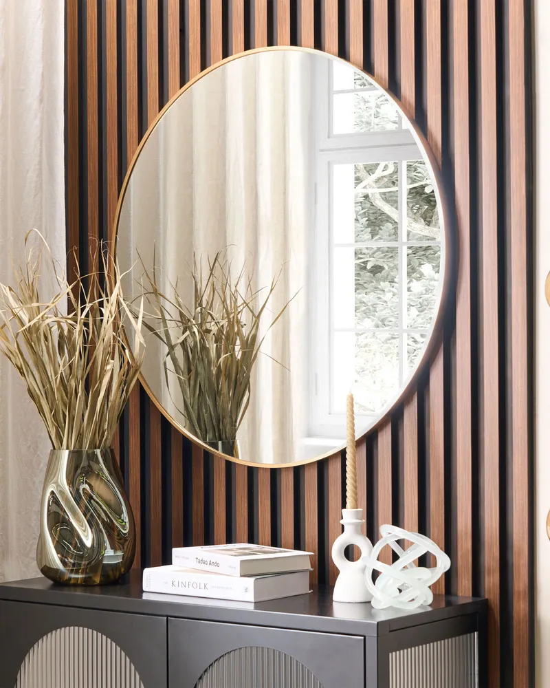 Espelho de Corpo Inteiro Wall Mirror ANNEMASSE Metálico Gold