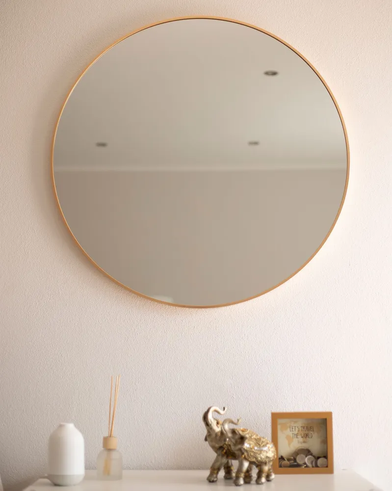Espelho de Corpo Inteiro Wall Mirror ANNEMASSE Metálico Gold