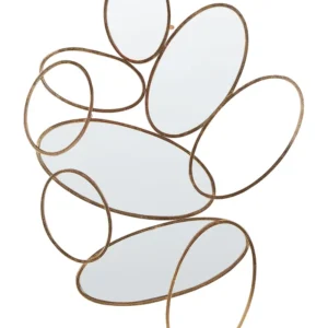 Metal Wall Mirror 113 x 77 cm Gold DECIZE