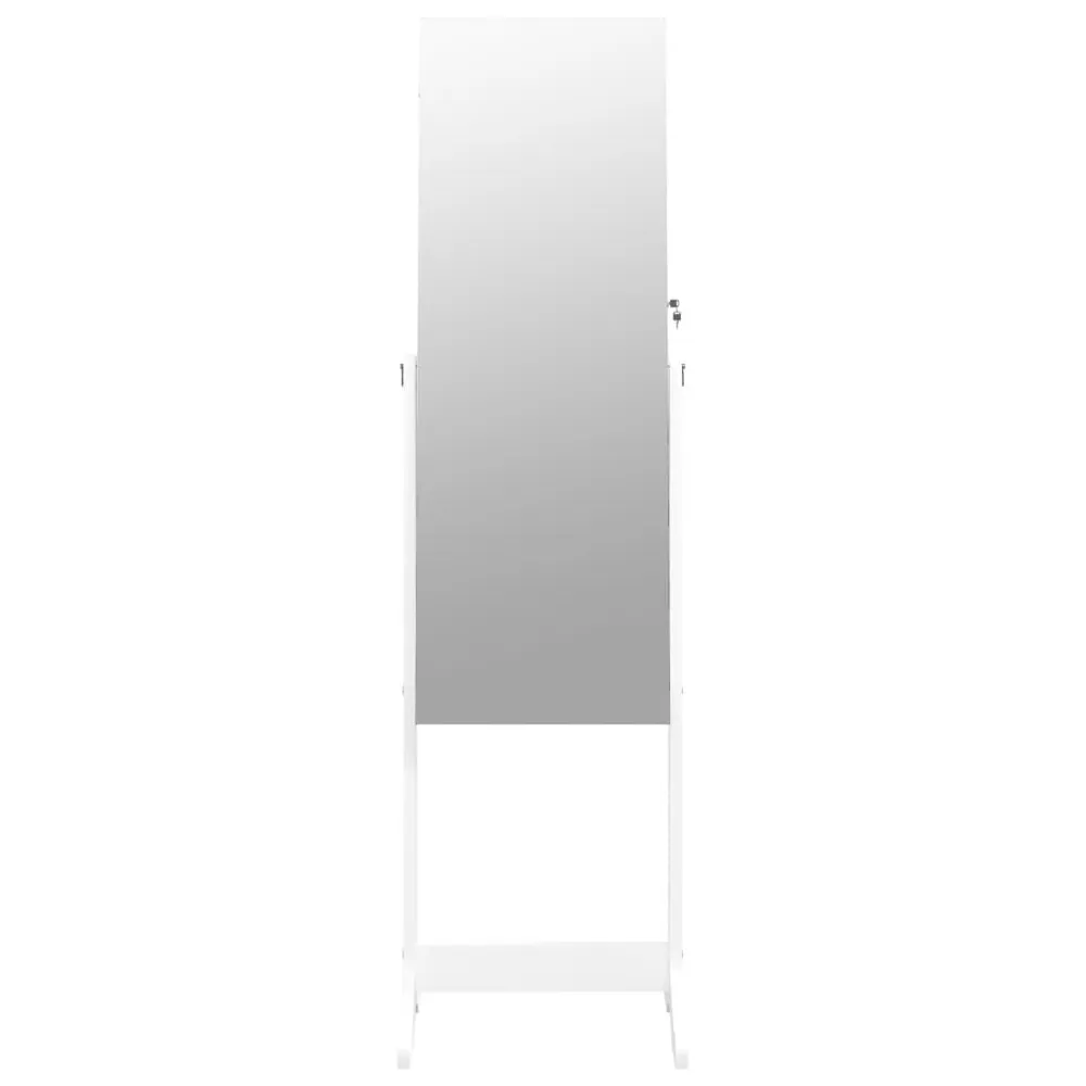 Móvel para joias independente espelhado 42x38x152 cm branco Aumento 5x | Maquilhagem