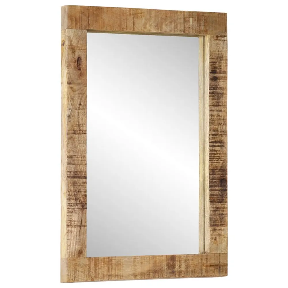 Premium Decor Espelho 70x50 cm madeira de mangueira maciç e vidro