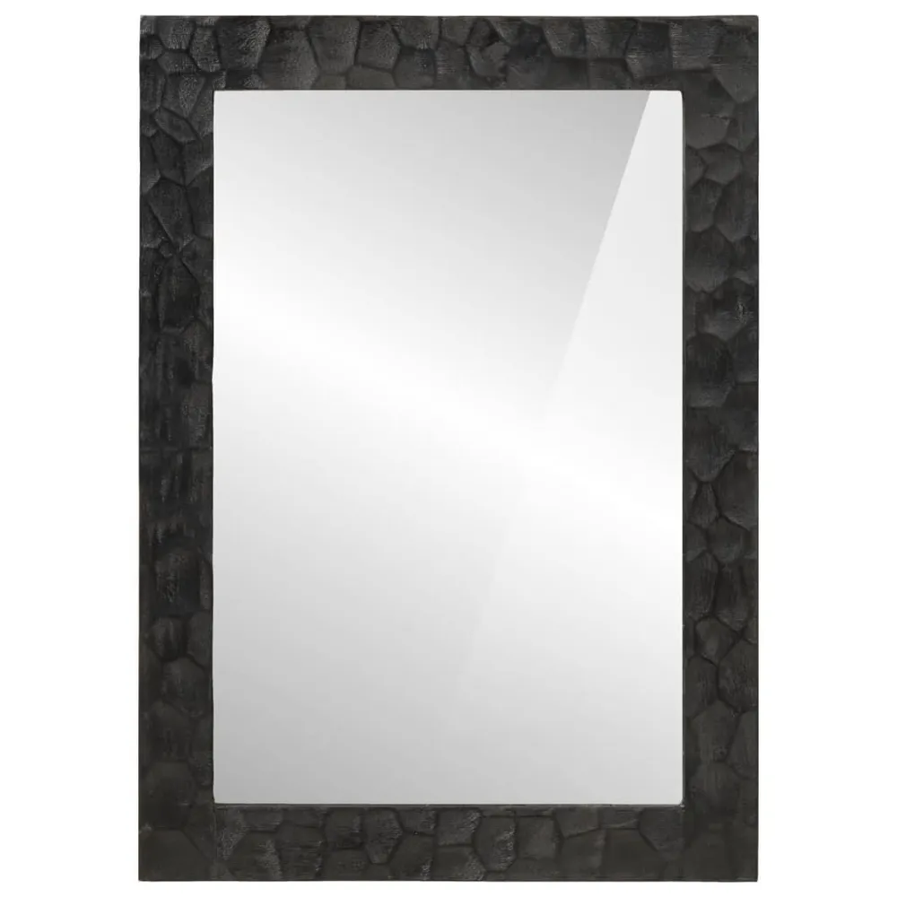 Espelho de casa de banho 50x70x2,5 cm mangueira maciç e vidro vidaXL