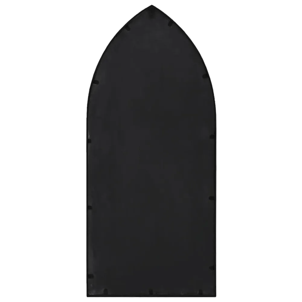 Espelho em ferro para uso no interior 100x45 cm preto vidaXL