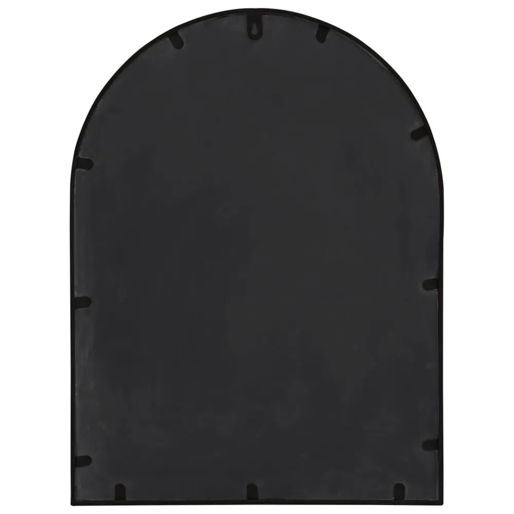 Espelho para uso interior 60x45 cm ferro preto vidaXL
