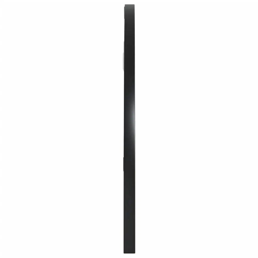 Espelho de parede arqueado 60x30 cm ferro preto vidaXL