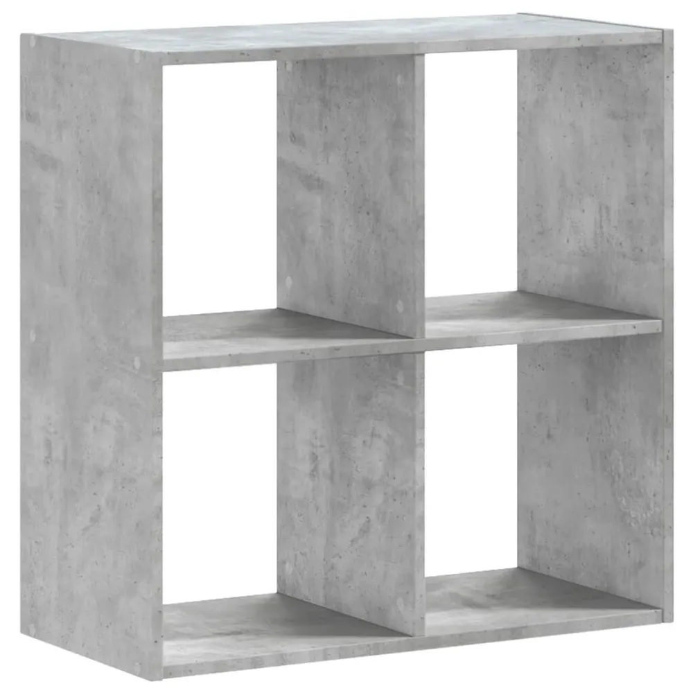 Estante 68,5x32x68,5 cm derivados de madeira cinzento cimento | Entrega Rápida