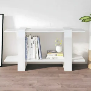Organizador de Cabos Estante 100x30x51 cm madeira processada branco cintilante