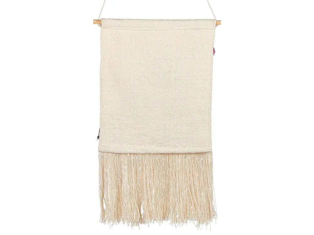 Estatueta de Porcelana Cotton Macramé Wall Hanging Bege claro BUREWALA