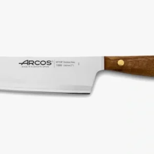 Facas de arco santoku Nórdika de 190 mm com cabo de madeira