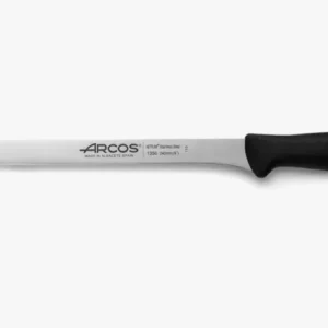 Faca de presunto preta da série Menorca 240 mm em ço Inoxidável