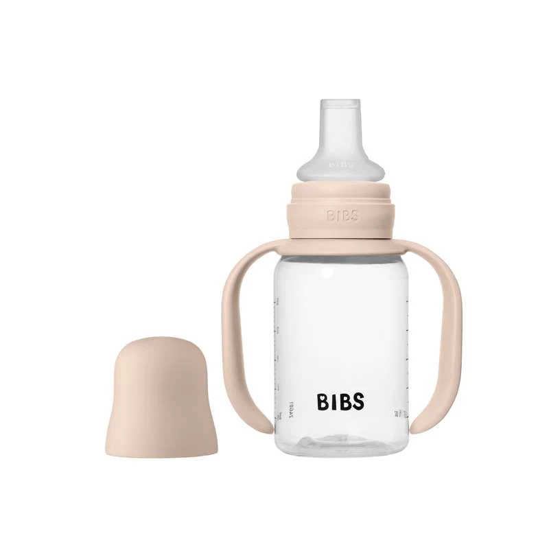 BIBS Bottle - Sutteflaskesæt - Plastik - Silikone - Sippy - 150 ml. - Blush