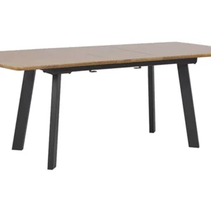 Extending Dining Table 160/200 x 90 cm Dark Wood and Ébano SALVADOR