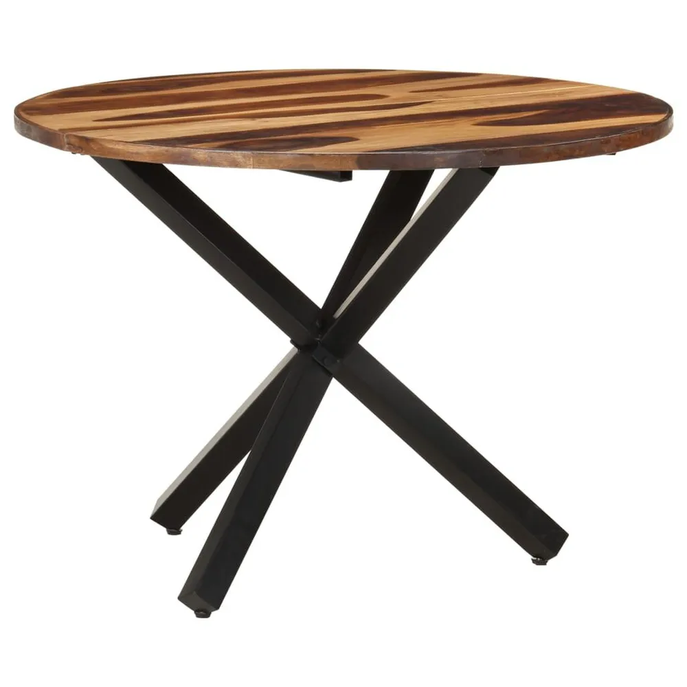 Mesa jantar 100x100x75 cm madeira acácia com acabamento mel