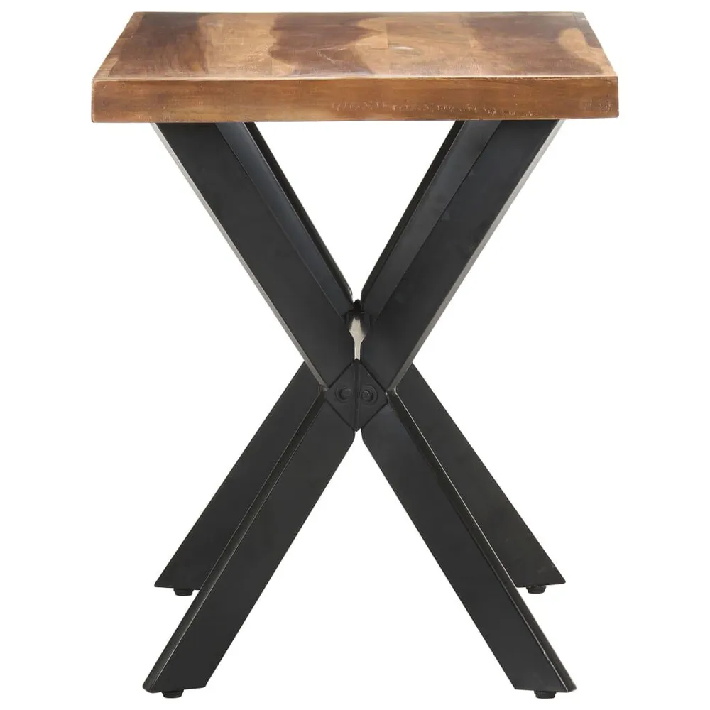 Mesa de jantar 120x60x75 cm madeira maciç com acabamento mel