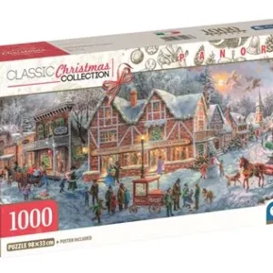 Puzzle Atemporal Christmas Collection Panorama Natal | Imagem 1 - 1000 Peças - Clementoni