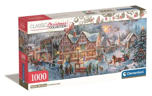 Puzzle Atemporal Christmas Collection Panorama Natal | Imagem 1 - 1000 Peças - Clementoni