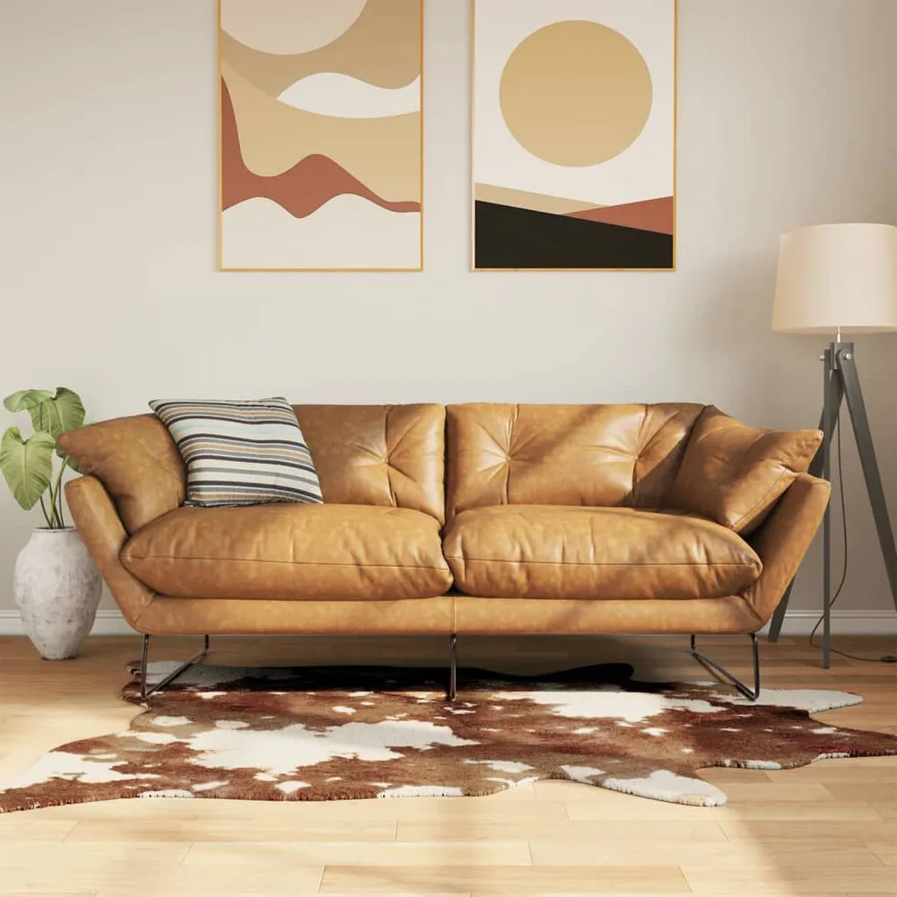 Protetor para Escrivaninha Tapete lavável antiderrapante 120x170 cm vaca castanho e branco