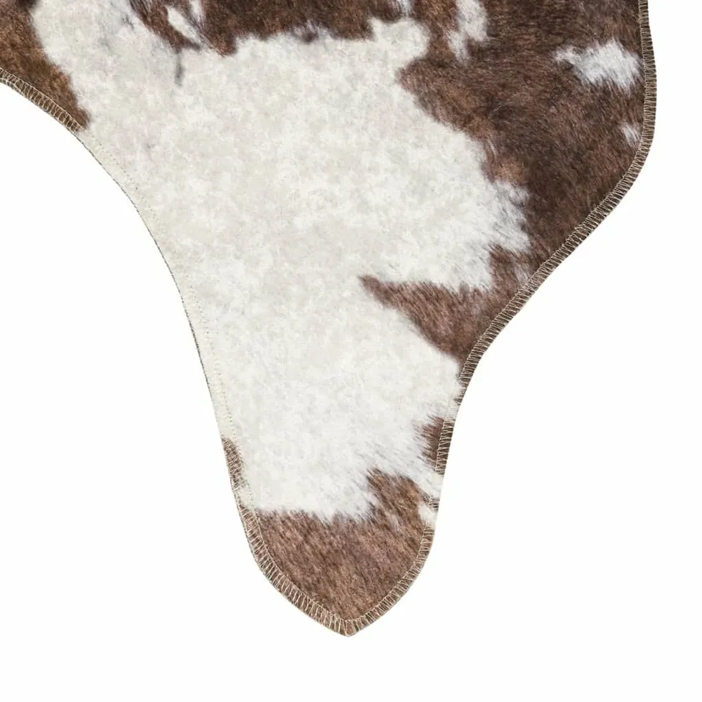 Protetor para Escrivaninha Tapete lavável antiderrapante 120x170 cm vaca castanho e branco