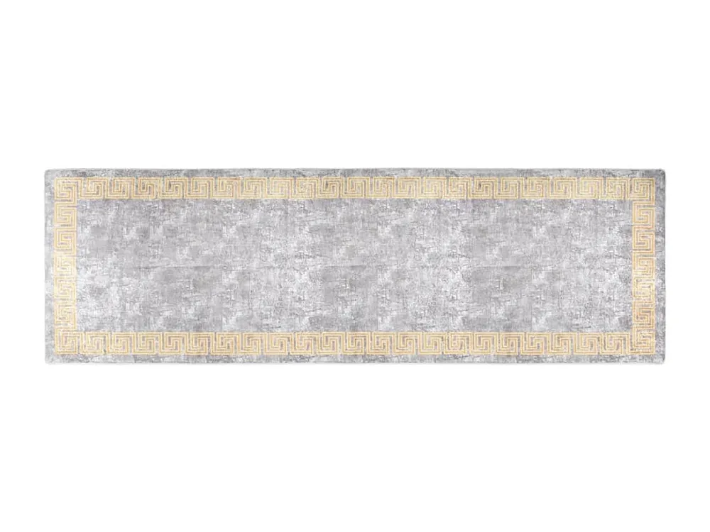 Tapete de Corredor Tapete lavável antiderrapante 80x300 cm cinzento