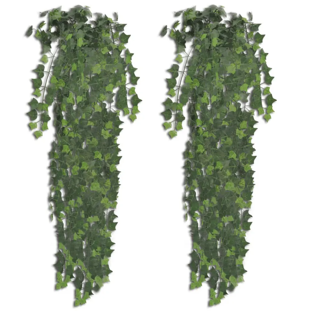 Arbusto de hera, artificial, em verde, 2 peças, 90 cm vidaXL