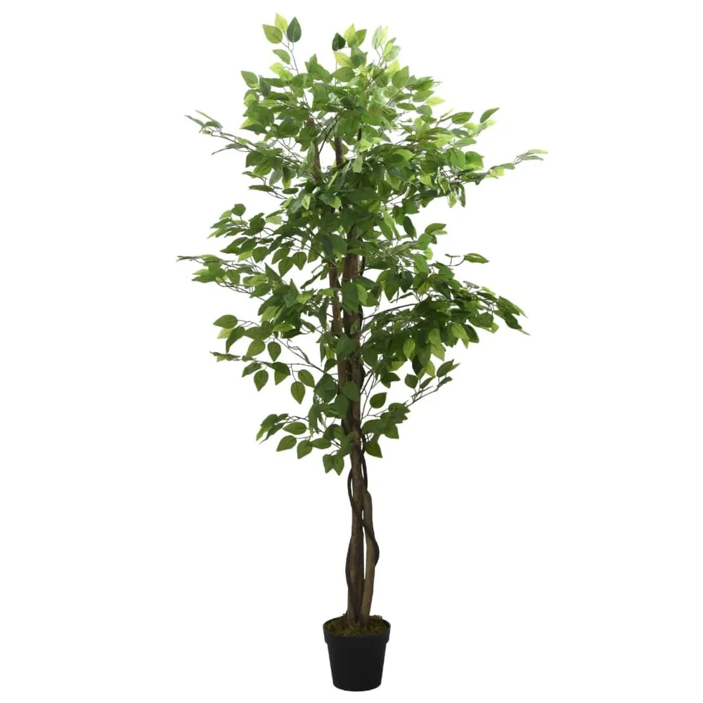 Figueira artificial 378 folhas 80 cm verde vidaXL