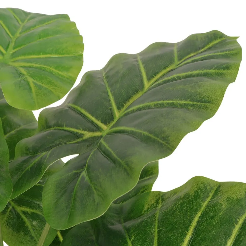 Planta taro artificial com vaso 85 cm verde vidaXL