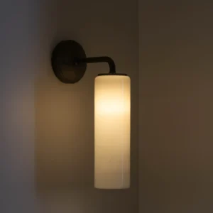Faqueira Elétrica Candeeiro de parede reduzido Claremont em porcelana fina – Bronze