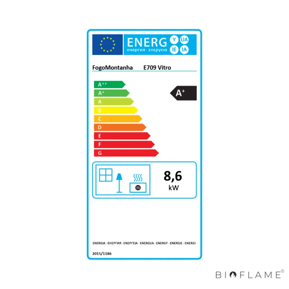 RECUPERADOR DE CALOR LENHA CANALIZÁVEL - FOGO MONTANHA DESIGN E709