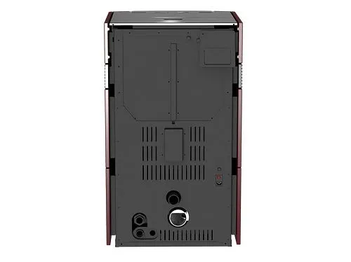Robin Wood ++ Fogão pellets de água Woody 24 kW com revestimento cerâmico preto, RWW24B