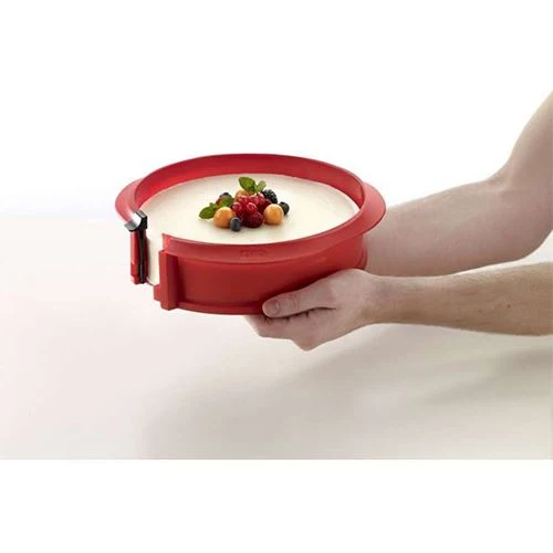 Forma Redonda Desmontável Duo Lékué 23cm - Vermelho