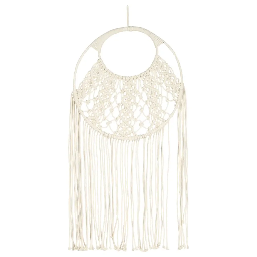 Suporte de parede em macramé 40x80 cm algodão
