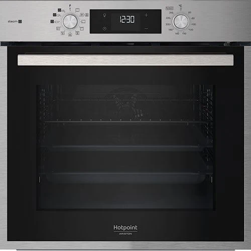 Forno Elétrico Hotpoint HAO 478PSU1 X | Pirolítico + Hidrolítico | 71 L | 59.5 cm | ++ | Inox