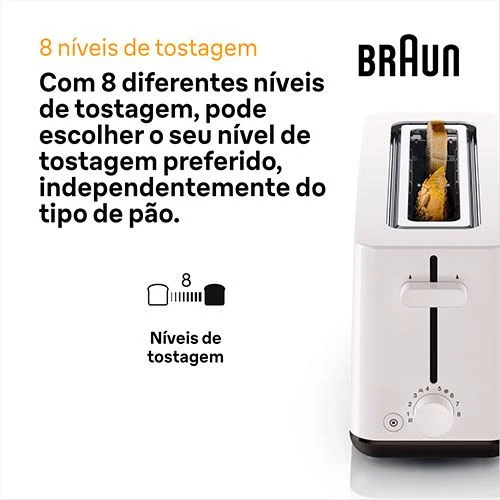 Forno Elétrico de Bancada Torradeira Braun HT 1110 WH - Branco
