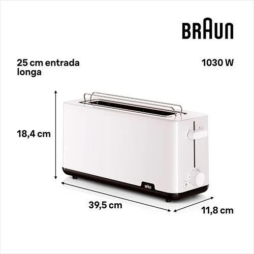 Forno Elétrico de Bancada Torradeira Braun HT 1110 WH - Branco