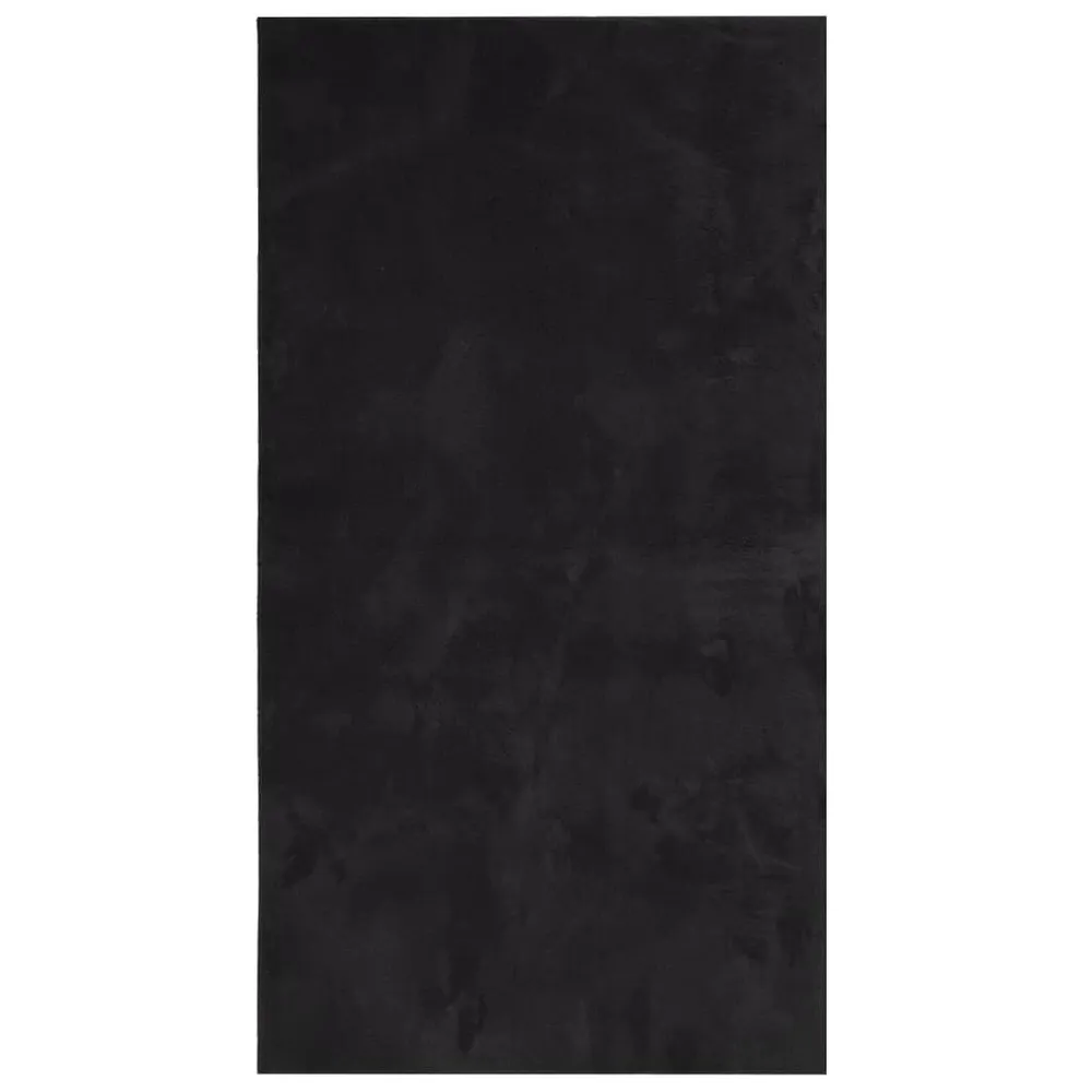 Tapete pelo conciso macio e lavável HUARTE 60x110 cm preto