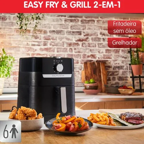 Air Fryer Moulinex 4,2L | 1,2Kg - Preto