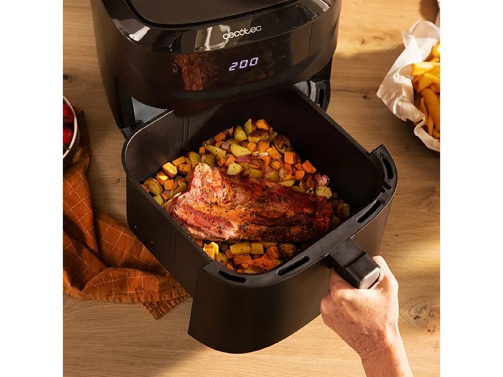 Cecotec Fritadeira dietética eletrônico e compacta sem óleo de 7.6 L de capacidade, com tecnologia PerfectCook.