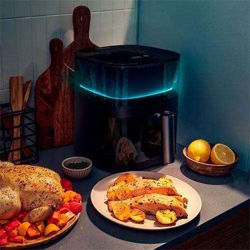 Fritadeira sem Óleo AirFryer Cecotec 5L - Preto com Garantia