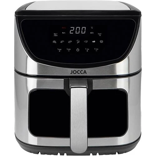 Fritadeira Sem Óleo AirFryer Jocca 2455 Duplo Heating 8L - Preto e ço