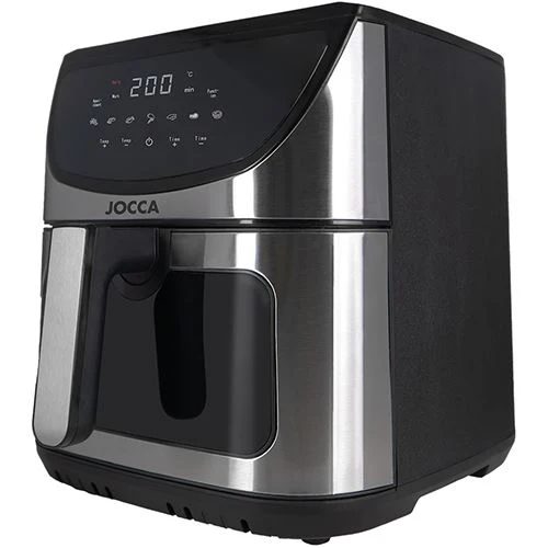 Fritadeira Sem Óleo AirFryer Jocca 2455 Duplo Heating 8L - Preto e ço