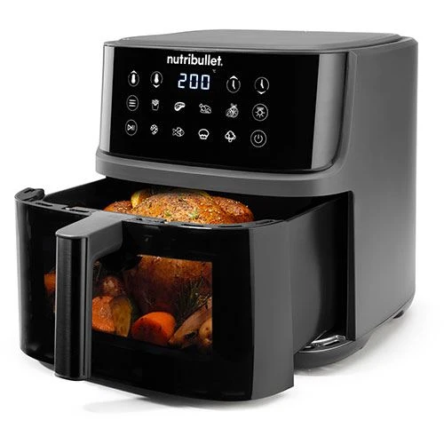 Fritadeira sem Óleo AirFryer Nutribullet NBA0811DG Crisplite Vision 8L - Preto