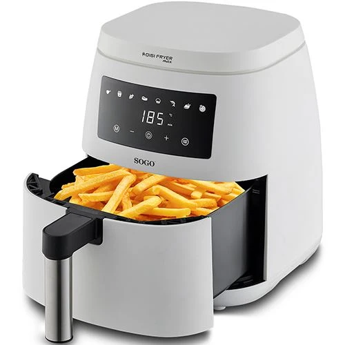 Fritadeira sem Óleo AirFryer Sogo SS-10810 4.5L - Branco Compatível com Copos de Medição