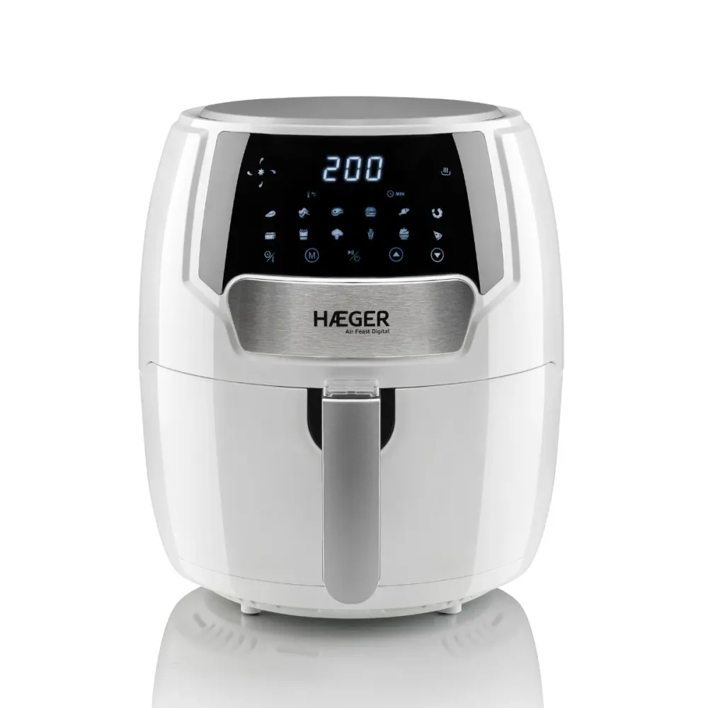 Fritadeira Sem Óleo Haeger Air Feast Digital Marfim | 4.2L, Temperatura Ajustável