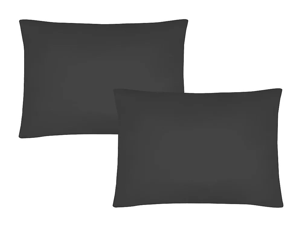 Conjunto de 2 fronhas cetim 108 fios/cm², 50 x 70 cm cinza -TALORA de PALACIO