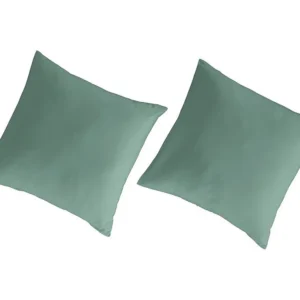 Fronhas 80x80(2) 100% algodão percal ecológico Lagoa Liso