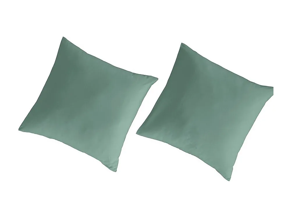 Fronhas 80x80(2) 100% algodão percal ecológico Lagoa Liso