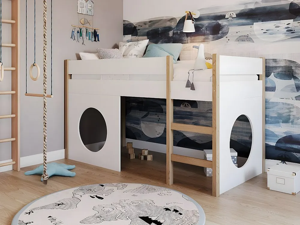 Tecido Percal de Alta Qualidade Cama loft GROTT LB005 90x200 cm Branco