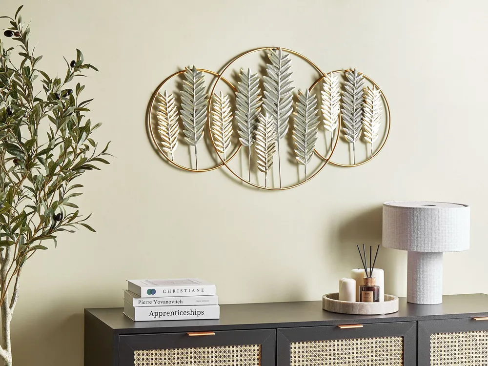 Design Contemporâneo Decoração de parede dourada e verde COPERNICIUM