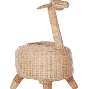 Rattan Giraffe Basket Light HAINAN com Adesivo de Montagem